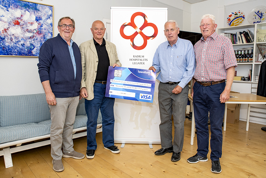 Druide-ordenen overrekker gavebrev til Radiumhospitalets Legater, 2017. Foto: Per Marius Didriksen