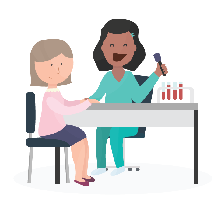 illustration from Freepik. Singing nurse